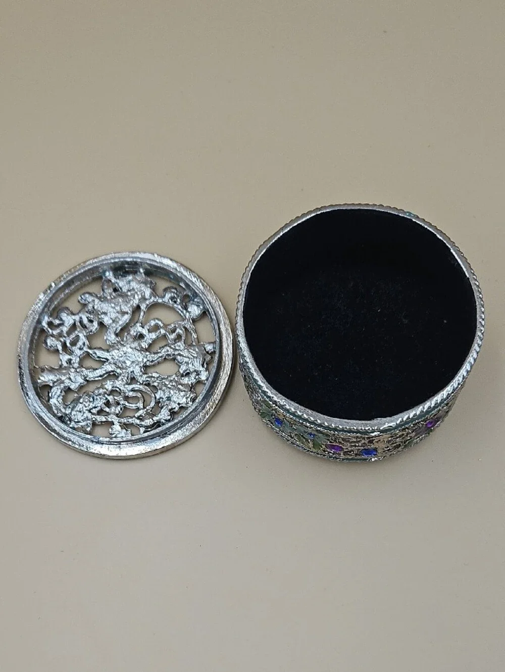 Floral Trinket Jewelry Box